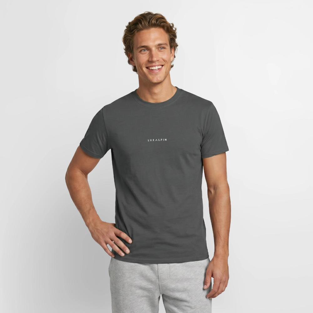 "Luxalpin" - Shirt - Alpin Design Modern | Männer T-Shirt Südtirol - Anthrazit