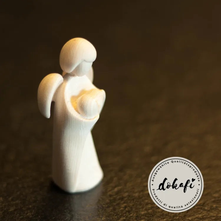 Schutzengel der Liebe mit Herz Zirbe 9