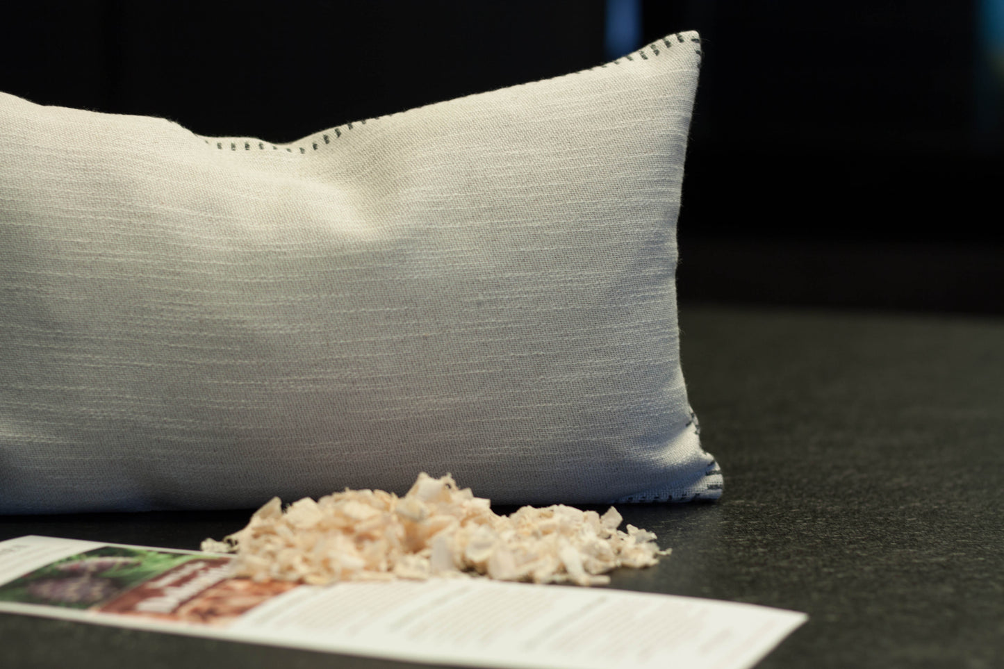 Zirbenkissen LEBENSBLUME 20x35 hell Südtirol