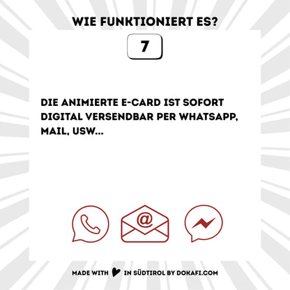 Animierte Geburtstagseinladung "Südtirol" | Digitaler Download | Video | Tiroler Design | Einladung für Kinder oder Erwachsene | Digitale Einladung für Whatsapp | Instagram | Tiktok