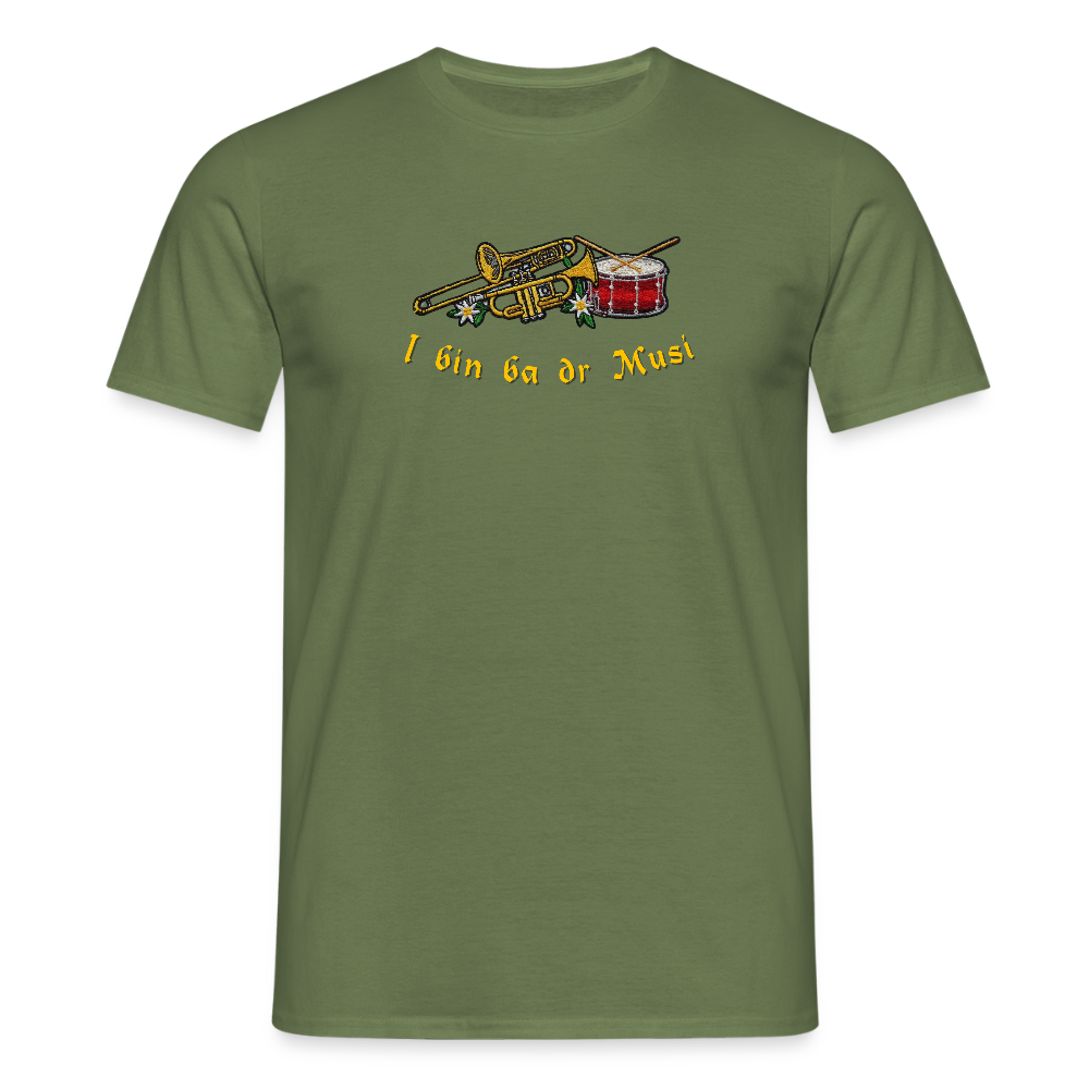 "I bin ba dr Musi" - Shirt - Tiroler Design Südtirol | Männer T-Shirt - Militärgrün