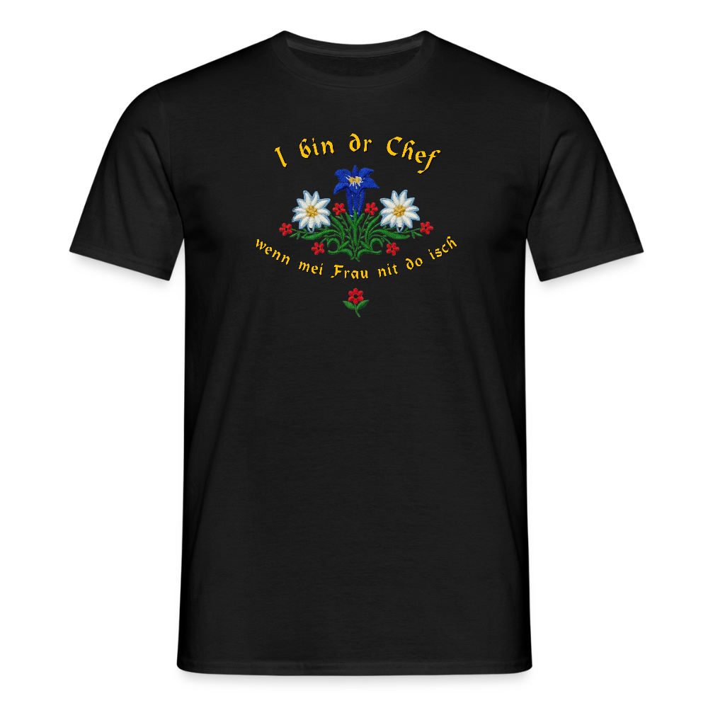 "I bin dr Chef" - Shirt - Tiroler Design Südtirol | Männer T-Shirt - Schwarz