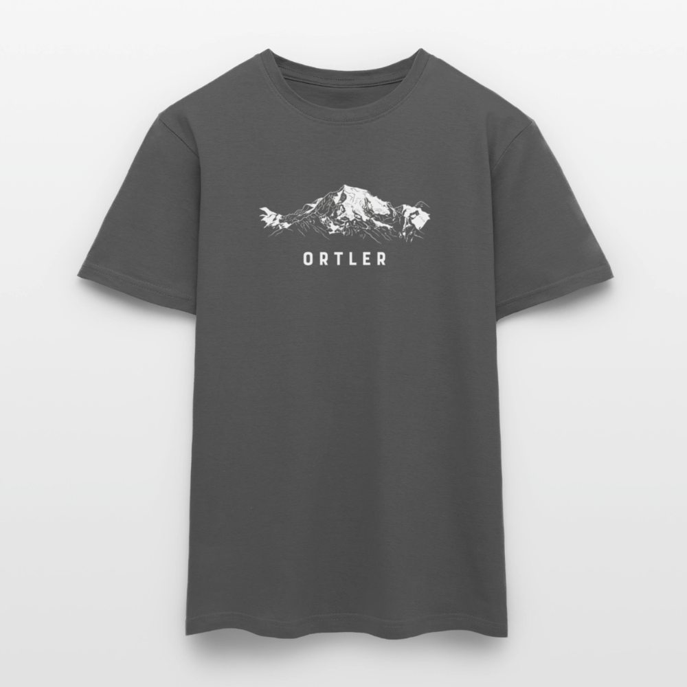 "Ortler" - Shirt -  Berg Design Modern | Männer T-Shirt Südtirol - Anthrazit