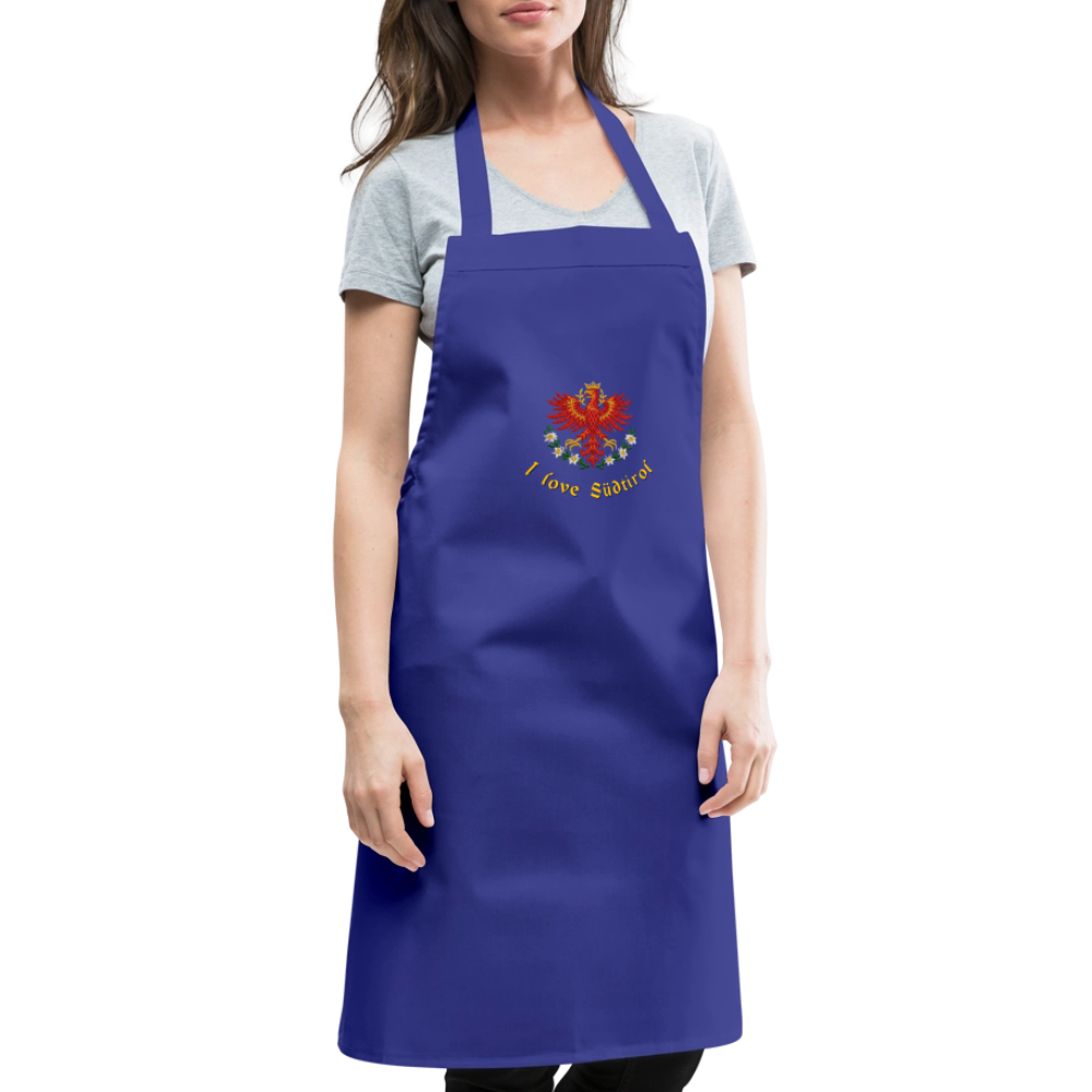 "I love Südtirol" - Schürze - Tiroler Design Südtirol | Spruch - Royalblau