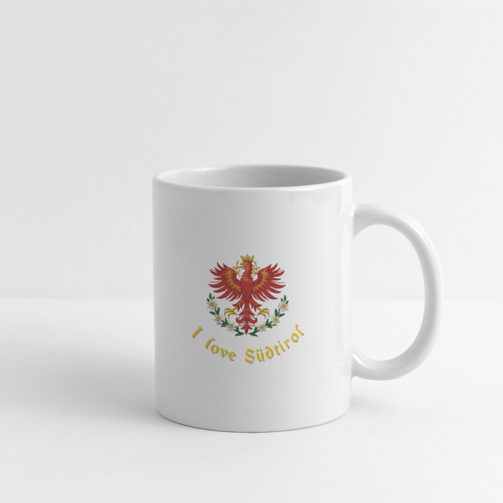 "I love Südtirol" - Tasse - Tiroler Design Südtirol | Spruch - Weiß