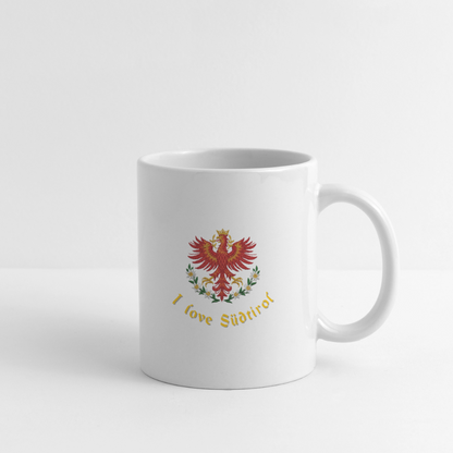 "I love Südtirol" - Tasse - Tiroler Design Südtirol | Spruch - Weiß