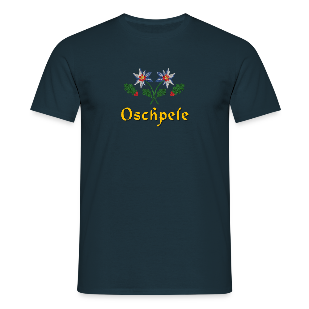 "Oschpele" - Shirt - Tiroler Design Südtirol | Männer T-Shirt Lustig - Navy