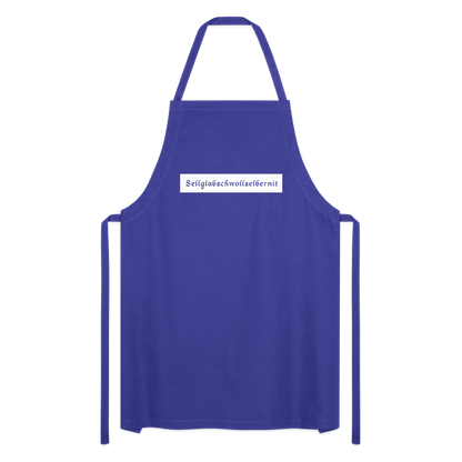 "Sell glabsch woll selber nit" - Schürze - Tiroler Design Südtirol |  Lustiger Spruch | Kochschürze - Royalblau
