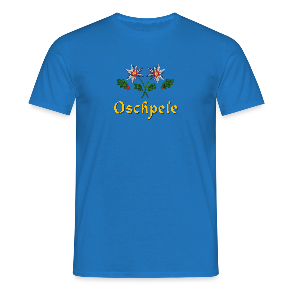 "Oschpele" - Shirt - Tiroler Design Südtirol | Männer T-Shirt Lustig - Royalblau