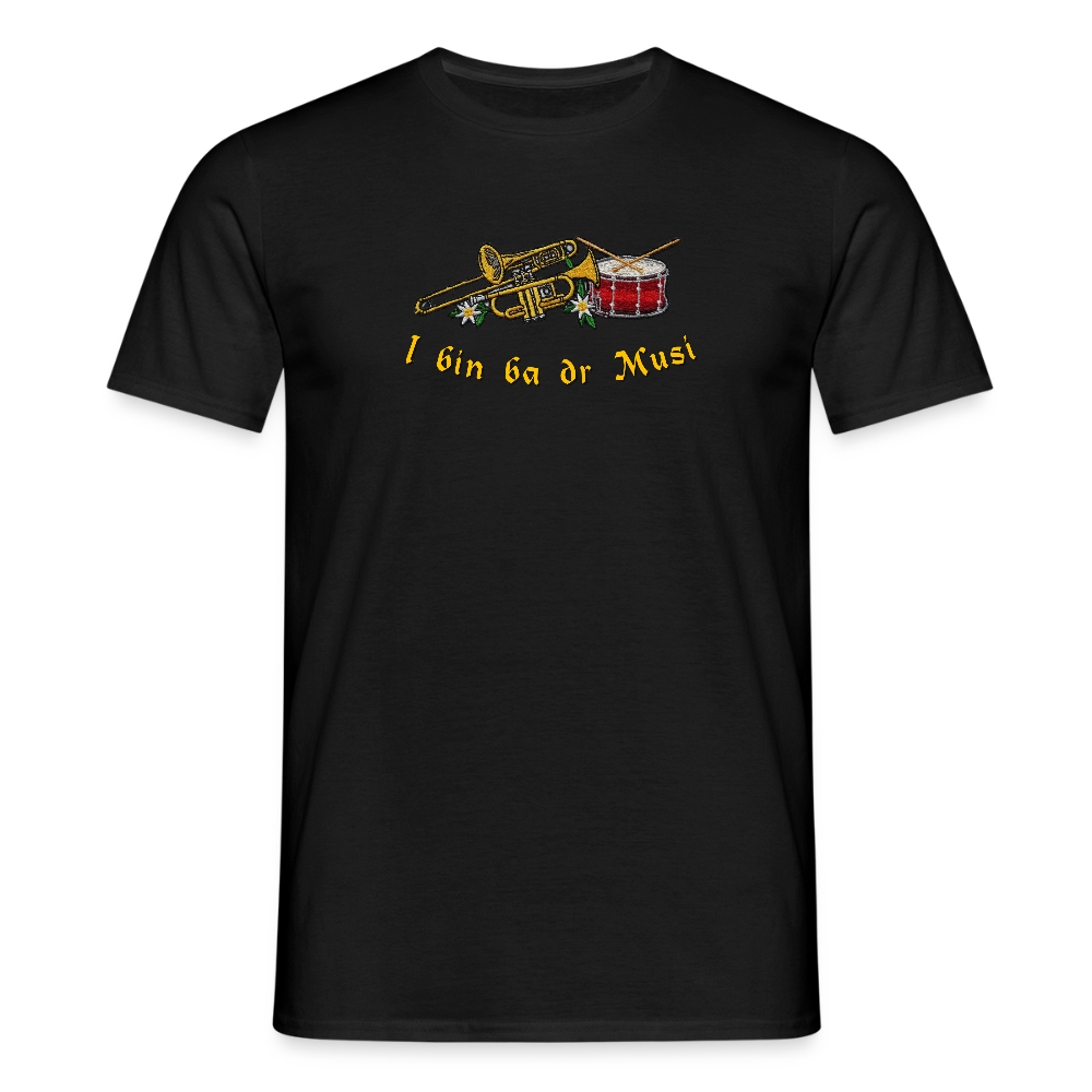 "I bin ba dr Musi" - Shirt - Tiroler Design Südtirol | Männer T-Shirt - Schwarz