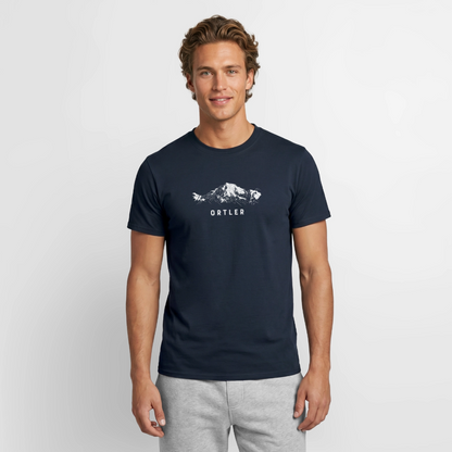 "Ortler" - Shirt -  Berg Design Modern | Männer T-Shirt Südtirol - Navy
