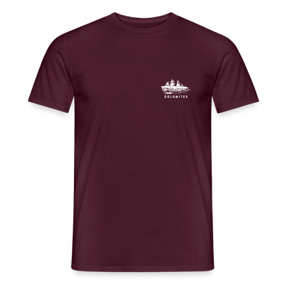 "Domolites" - Shirt -  Berg Design Modern | Männer T-Shirt Südtirol - Ziegelrot
