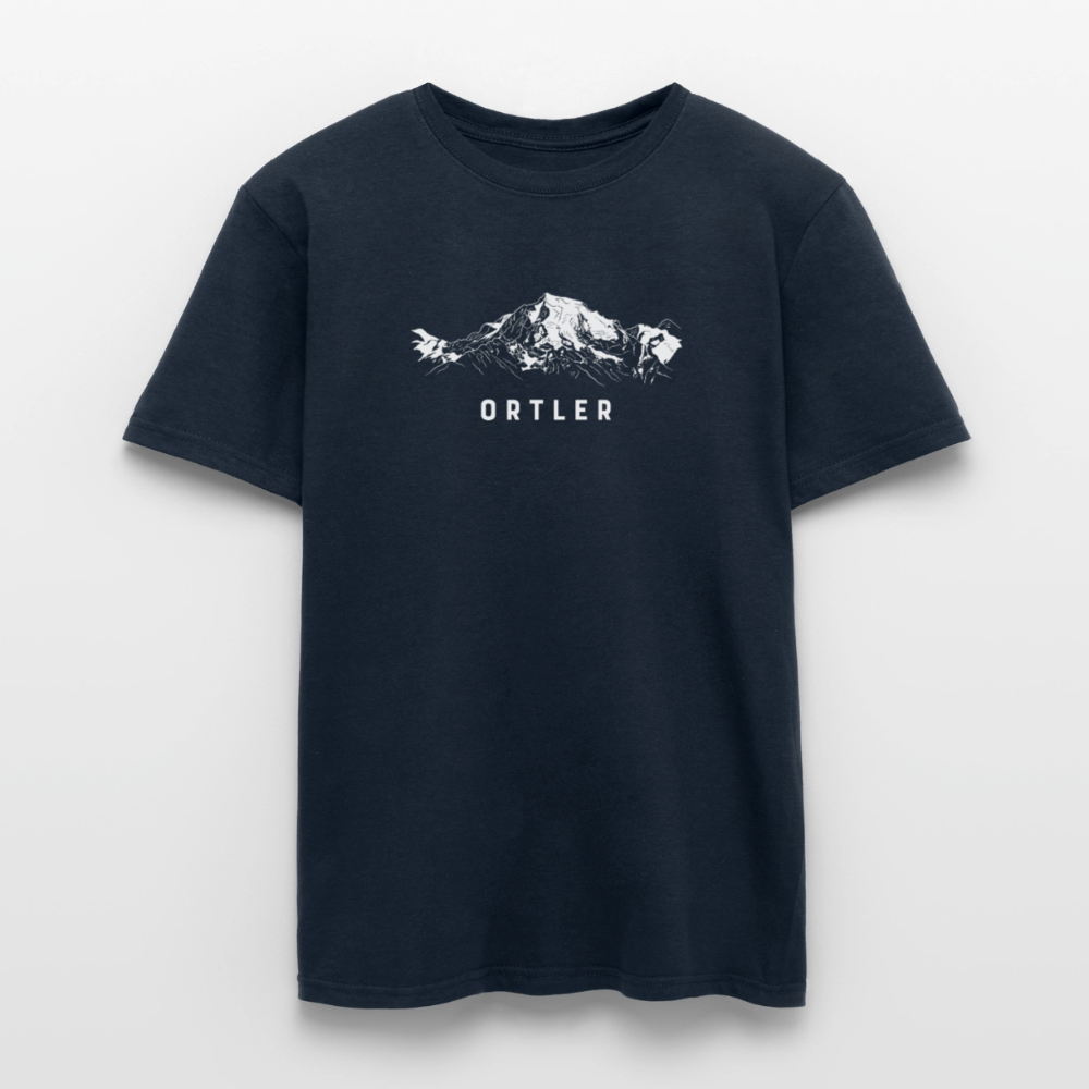 "Ortler" - Shirt -  Berg Design Modern | Männer T-Shirt Südtirol - Navy