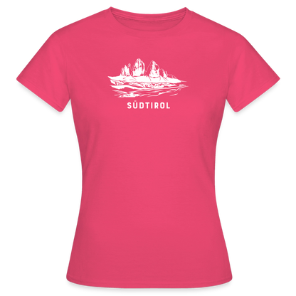 "Südtirol" - Shirt - Berg Design Modern | Frauen T-Shirt Dolomiten Südtirol - Azalea