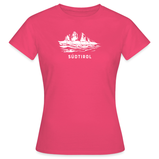 "Südtirol" - Shirt - Berg Design Modern | Frauen T-Shirt Dolomiten Südtirol - Azalea