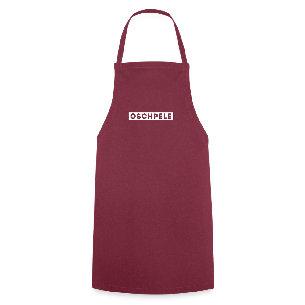 "Oschpele" - Kochschürze - Tiroler Design Südtirol Modern |  Lustiger Spruch - Bordeaux