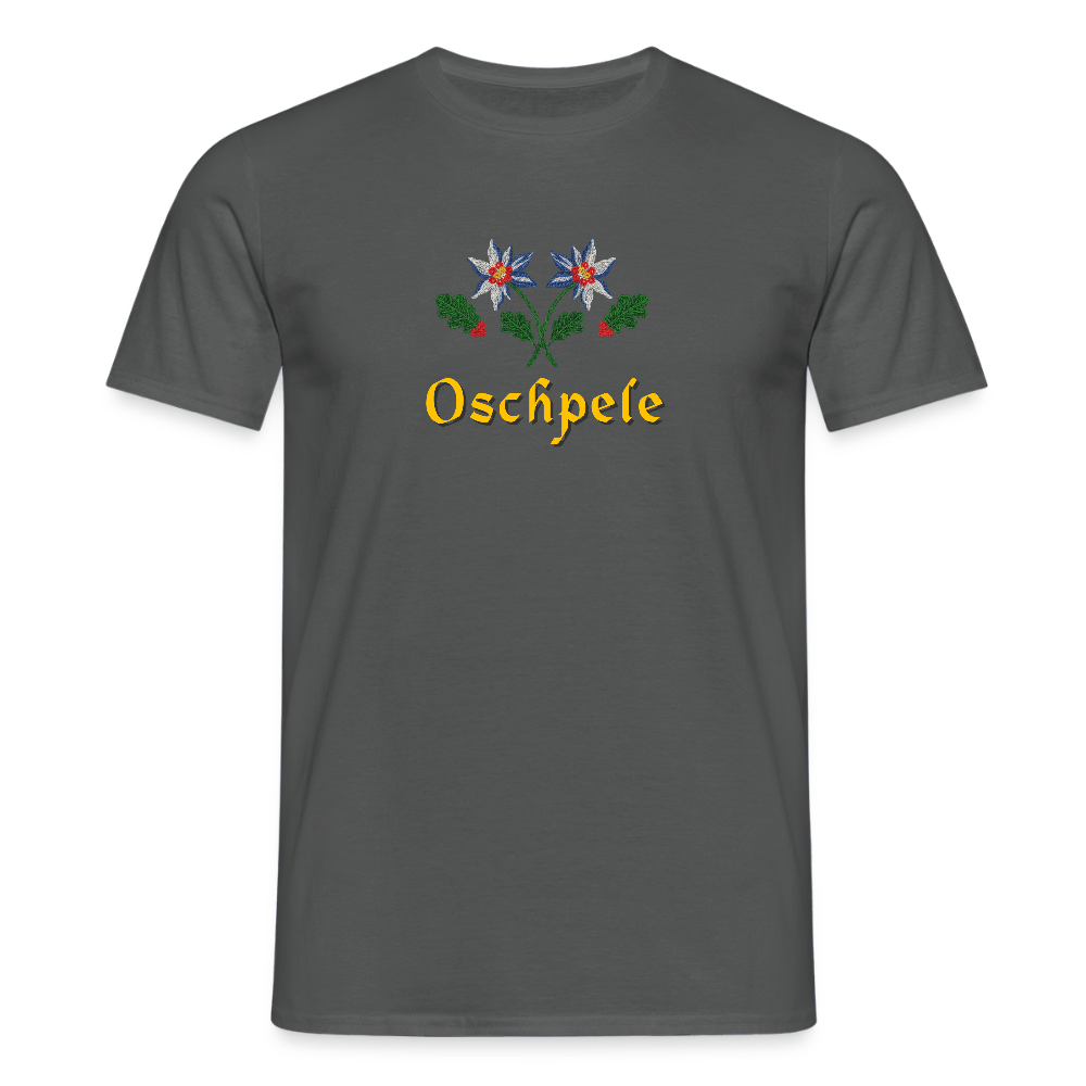 "Oschpele" - Shirt - Tiroler Design Südtirol | Männer T-Shirt Lustig - Anthrazit