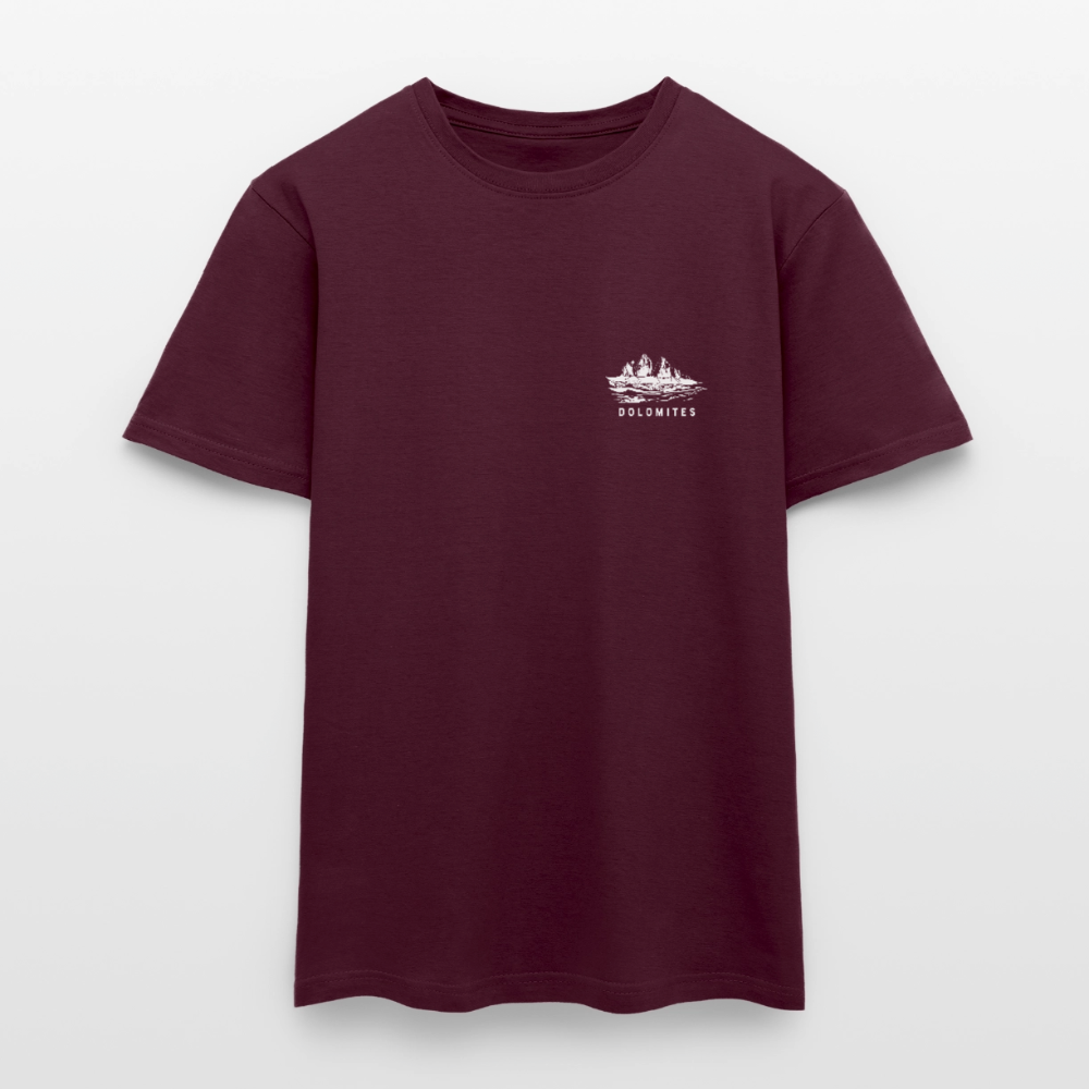 "Domolites" - Shirt -  Berg Design Modern | Männer T-Shirt Südtirol - Ziegelrot