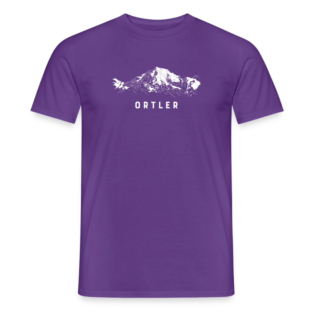 "Ortler" - Shirt -  Berg Design Modern | Männer T-Shirt Südtirol - Lila