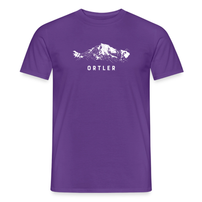 "Ortler" - Shirt -  Berg Design Modern | Männer T-Shirt Südtirol - Lila