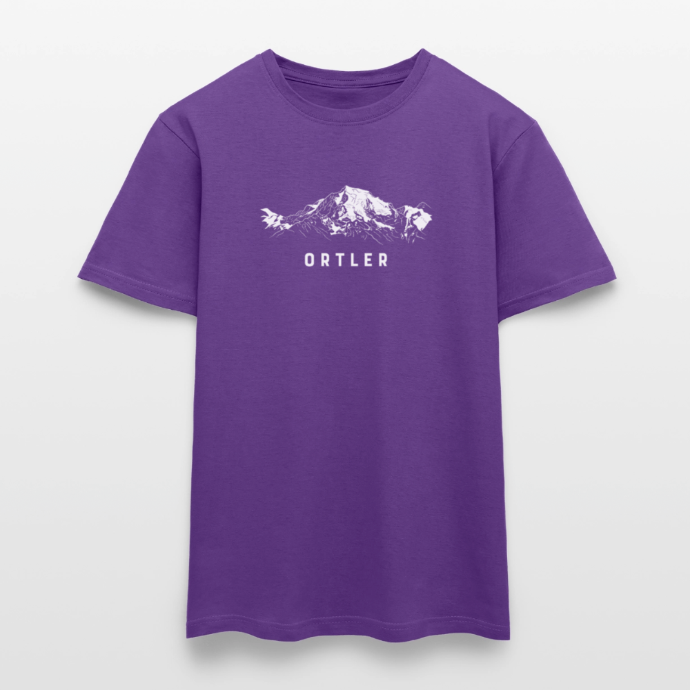 "Ortler" - Shirt -  Berg Design Modern | Männer T-Shirt Südtirol - Lila