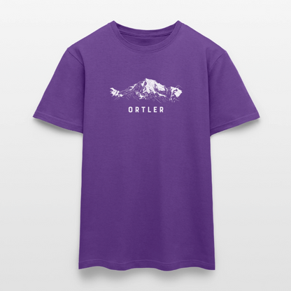 "Ortler" - Shirt -  Berg Design Modern | Männer T-Shirt Südtirol - Lila