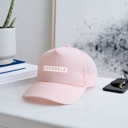 "Oschpele" - Schildkappe - Tiroler Design Südtirol | Trucker Cap Lustig Modern - Hellrosa