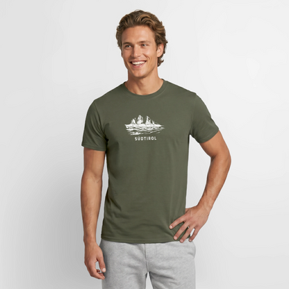 "Südtirol" - Shirt - Berg Design Modern | Männer T-Shirt Dolomiten Südtirol - Militärgrün