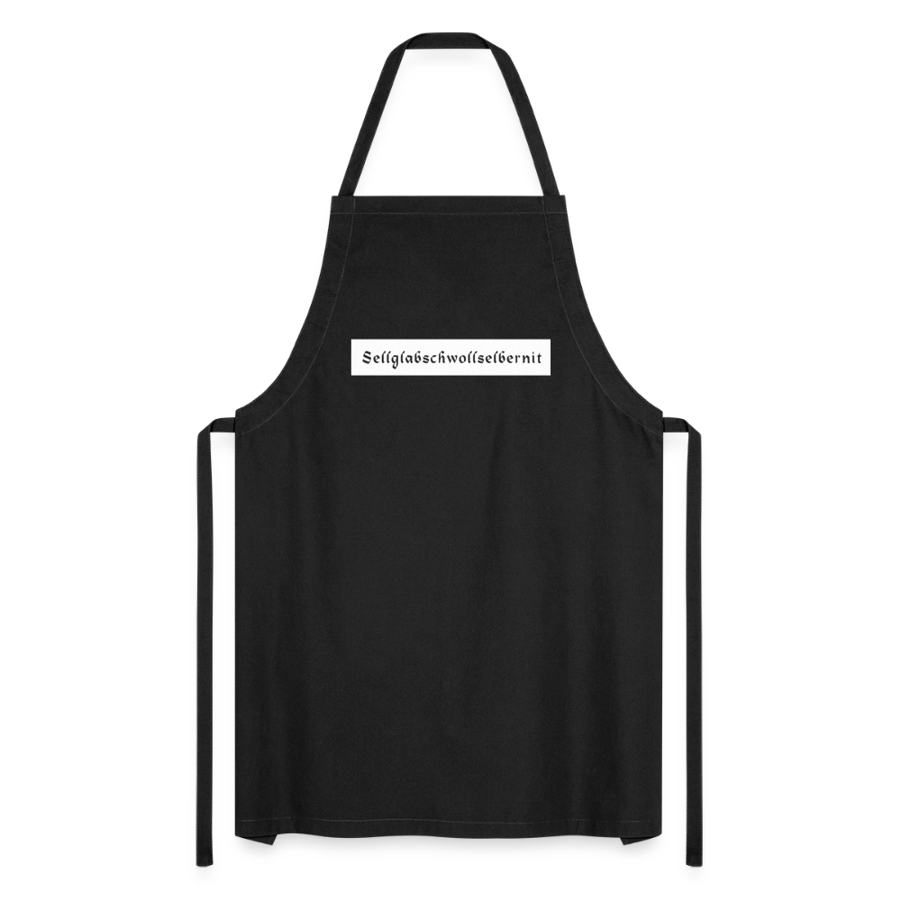 "Sell glabsch woll selber nit" - Schürze - Tiroler Design Südtirol |  Lustiger Spruch | Kochschürze - Schwarz