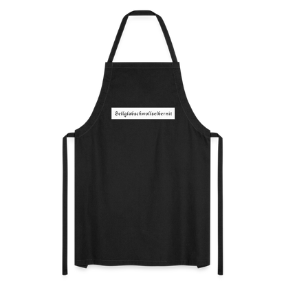 "Sell glabsch woll selber nit" - Schürze - Tiroler Design Südtirol |  Lustiger Spruch | Kochschürze - Schwarz
