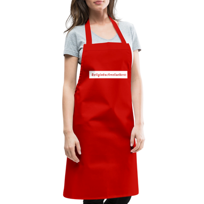 "Sell glabsch woll selber nit" - Schürze - Tiroler Design Südtirol |  Lustiger Spruch | Kochschürze - Rot