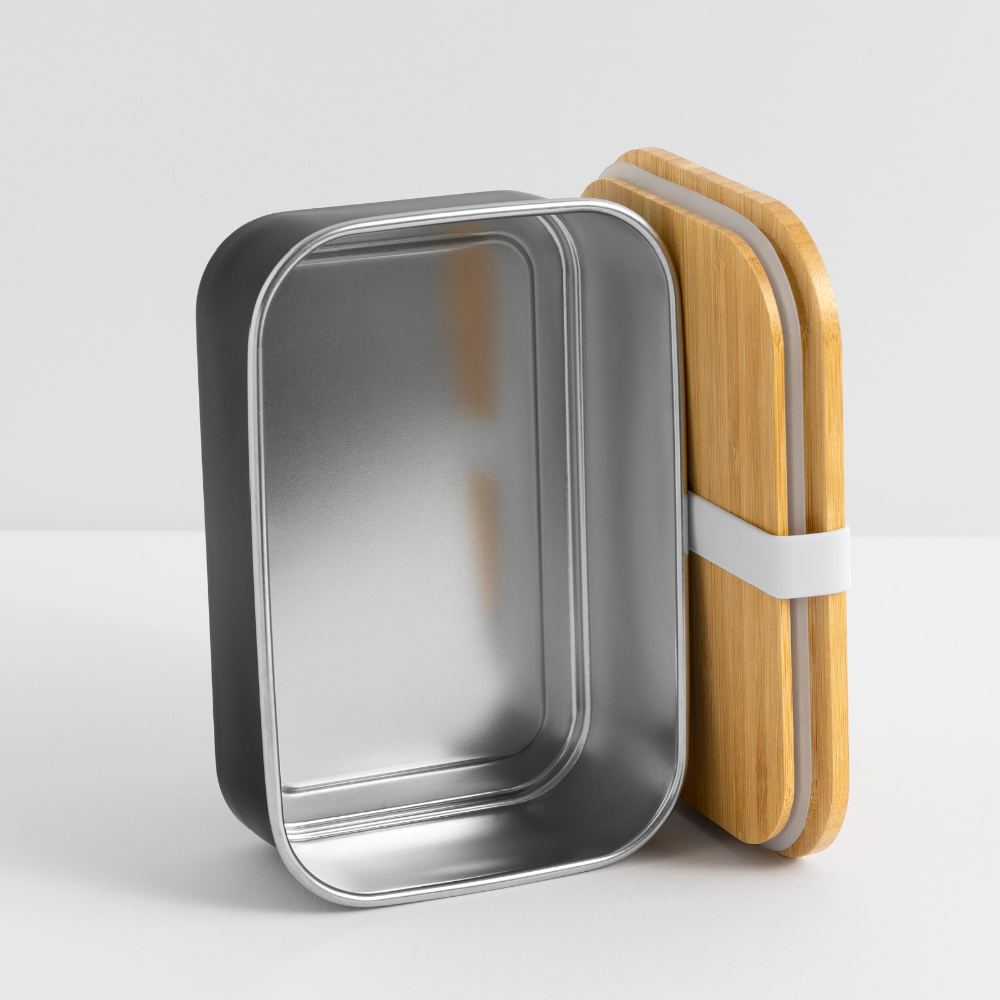 "Südtirol Drei Zinnen" - Jausebox - Tiroler Design Südtirol | Lunch Box - Schwarz