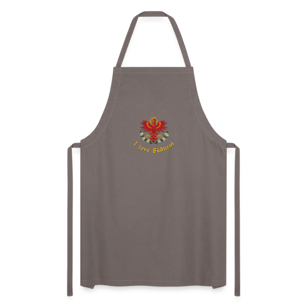 "I love Südtirol" - Schürze - Tiroler Design Südtirol | Spruch - Grau