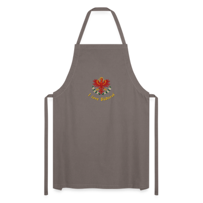 "I love Südtirol" - Schürze - Tiroler Design Südtirol | Spruch - Grau