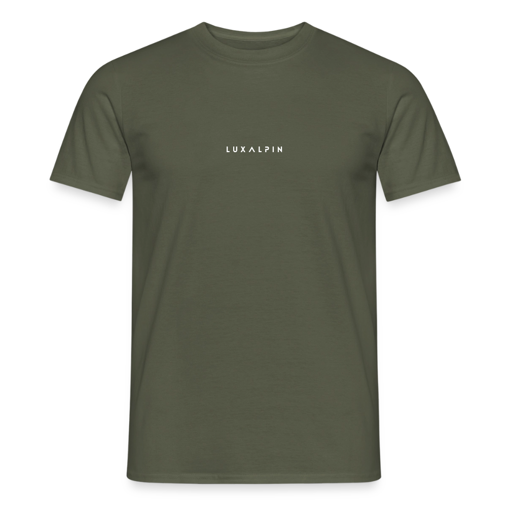 "Luxalpin" - Shirt - Alpin Design Modern | Männer T-Shirt Südtirol - Militärgrün