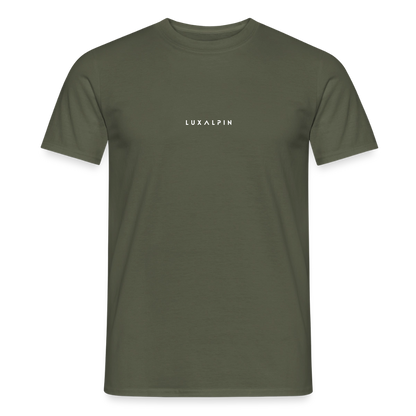 "Luxalpin" - Shirt - Alpin Design Modern | Männer T-Shirt Südtirol - Militärgrün