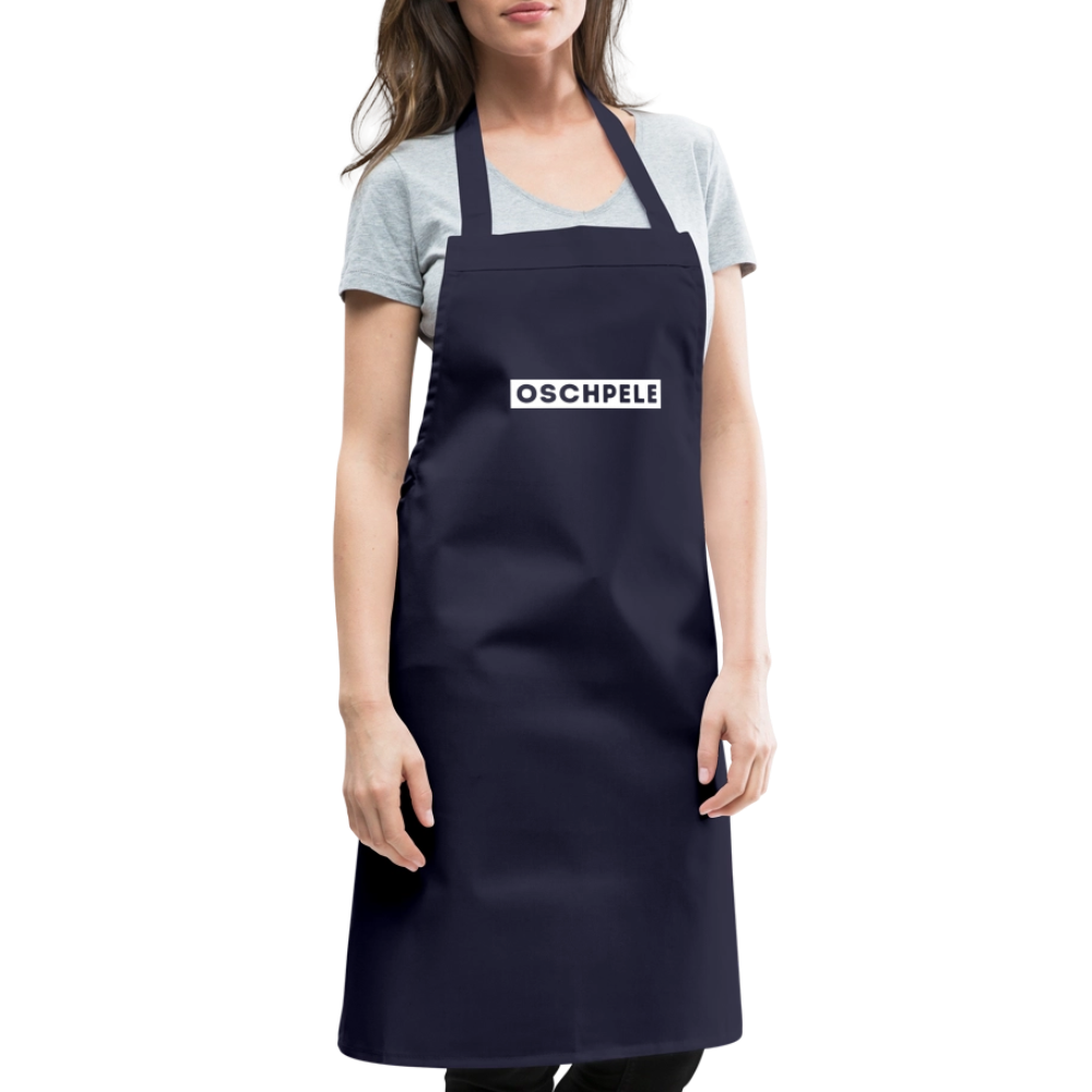 "Oschpele" - Kochschürze - Tiroler Design Südtirol Modern |  Lustiger Spruch - Navy