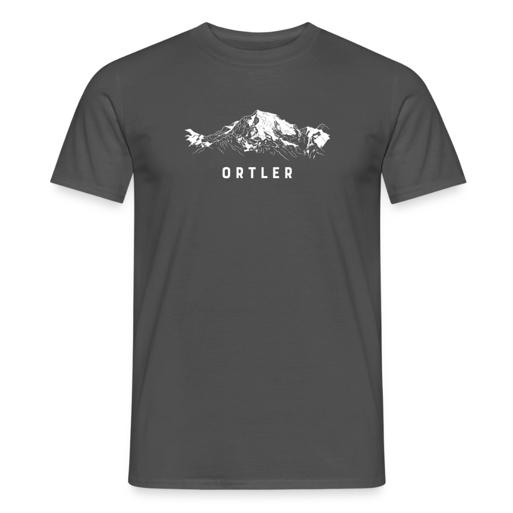 "Ortler" - Shirt -  Berg Design Modern | Männer T-Shirt Südtirol - Anthrazit