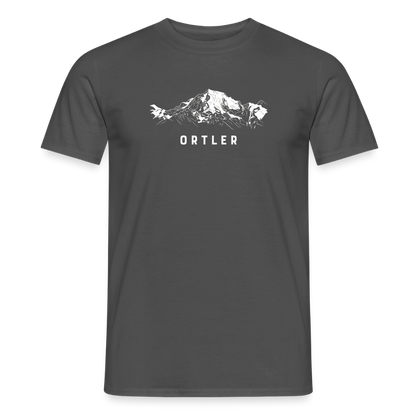 "Ortler" - Shirt -  Berg Design Modern | Männer T-Shirt Südtirol - Anthrazit