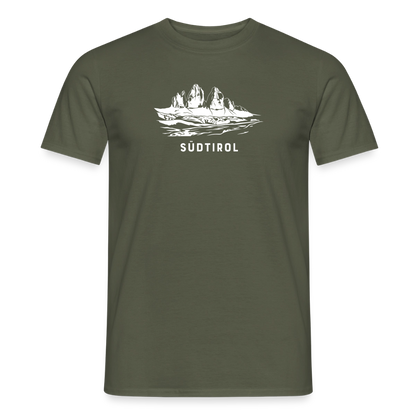 "Südtirol" - Shirt - Berg Design Modern | Männer T-Shirt Dolomiten Südtirol - Militärgrün