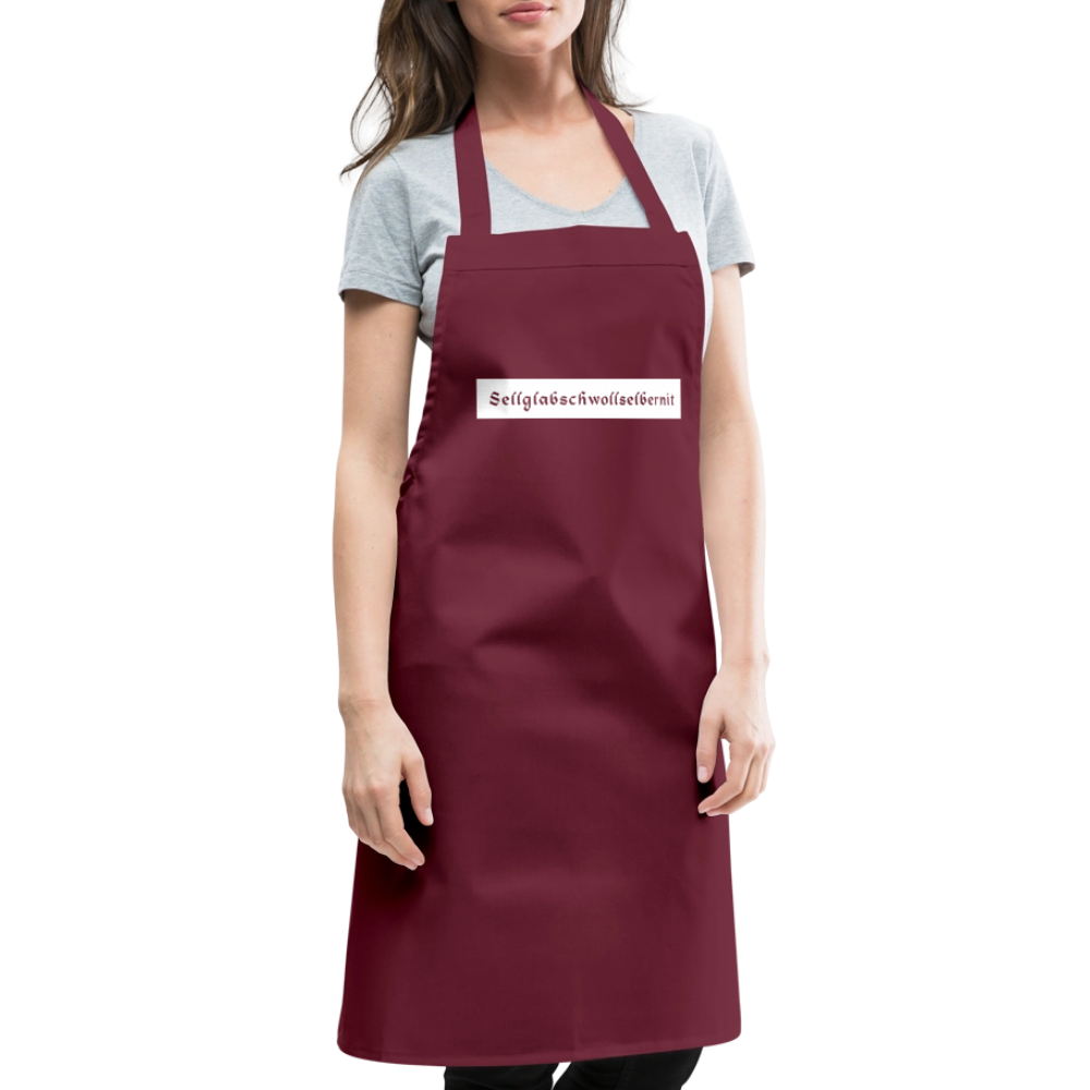 "Sell glabsch woll selber nit" - Schürze - Tiroler Design Südtirol |  Lustiger Spruch | Kochschürze - Bordeaux