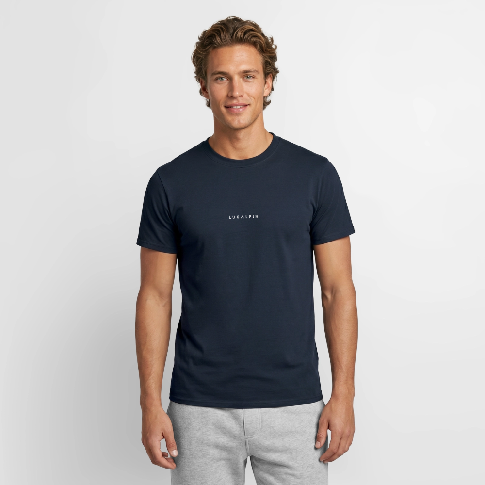 "Luxalpin" - Shirt - Alpin Design Modern | Männer T-Shirt Südtirol - Navy