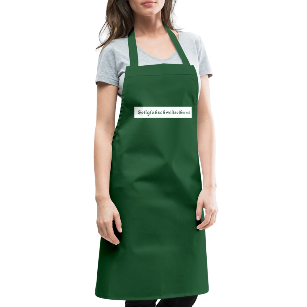 "Sell glabsch woll selber nit" - Schürze - Tiroler Design Südtirol |  Lustiger Spruch | Kochschürze - Grün