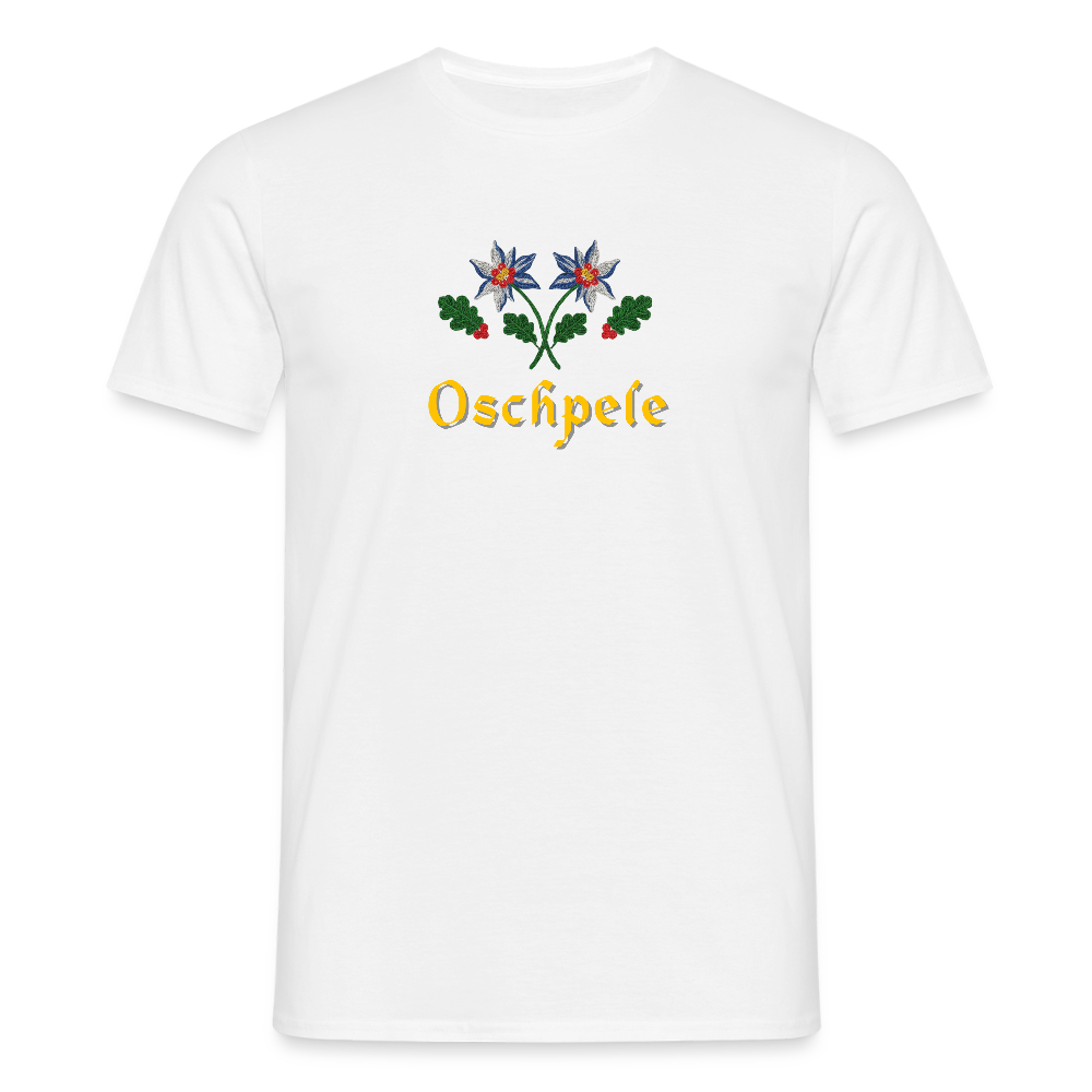 "Oschpele" - Shirt - Tiroler Design Südtirol | Männer T-Shirt Lustig - Weiß