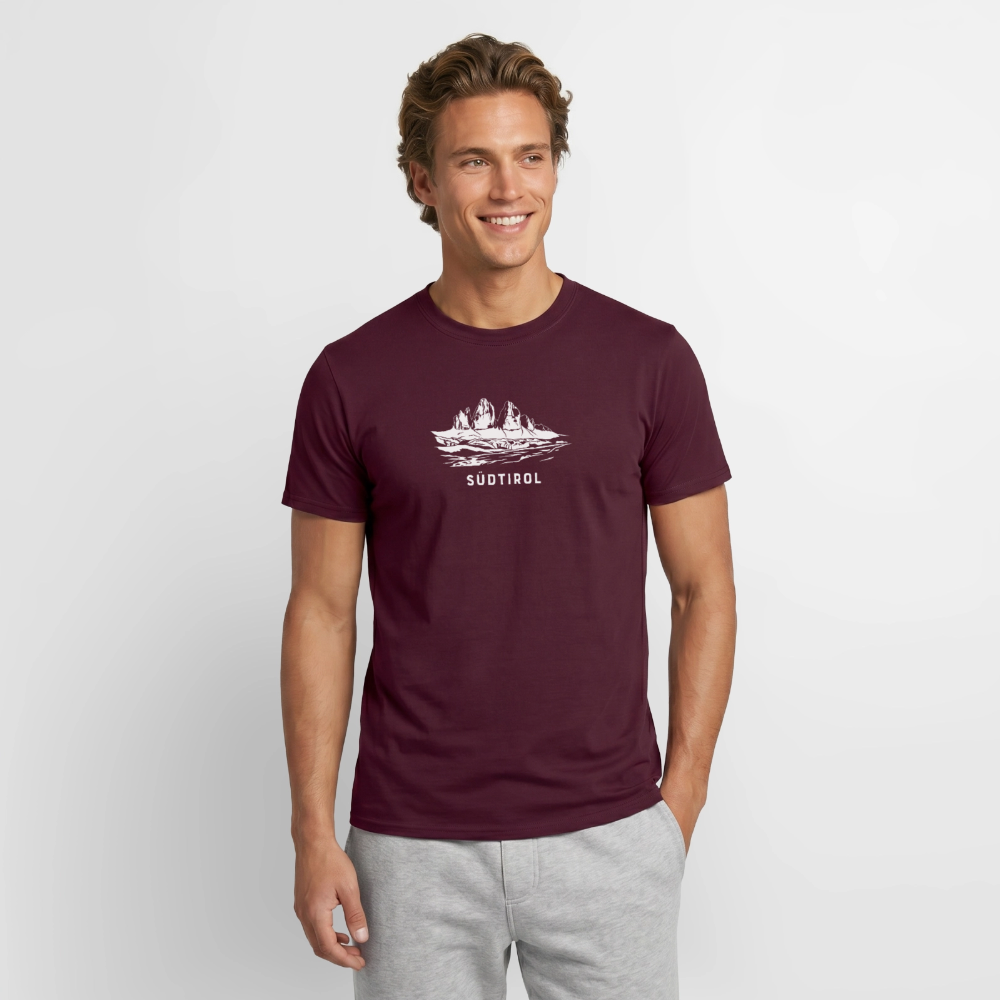 "Südtirol" - Shirt - Berg Design Modern | Männer T-Shirt Dolomiten Südtirol - Ziegelrot