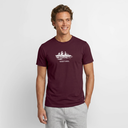 "Südtirol" - Shirt - Berg Design Modern | Männer T-Shirt Dolomiten Südtirol - Ziegelrot