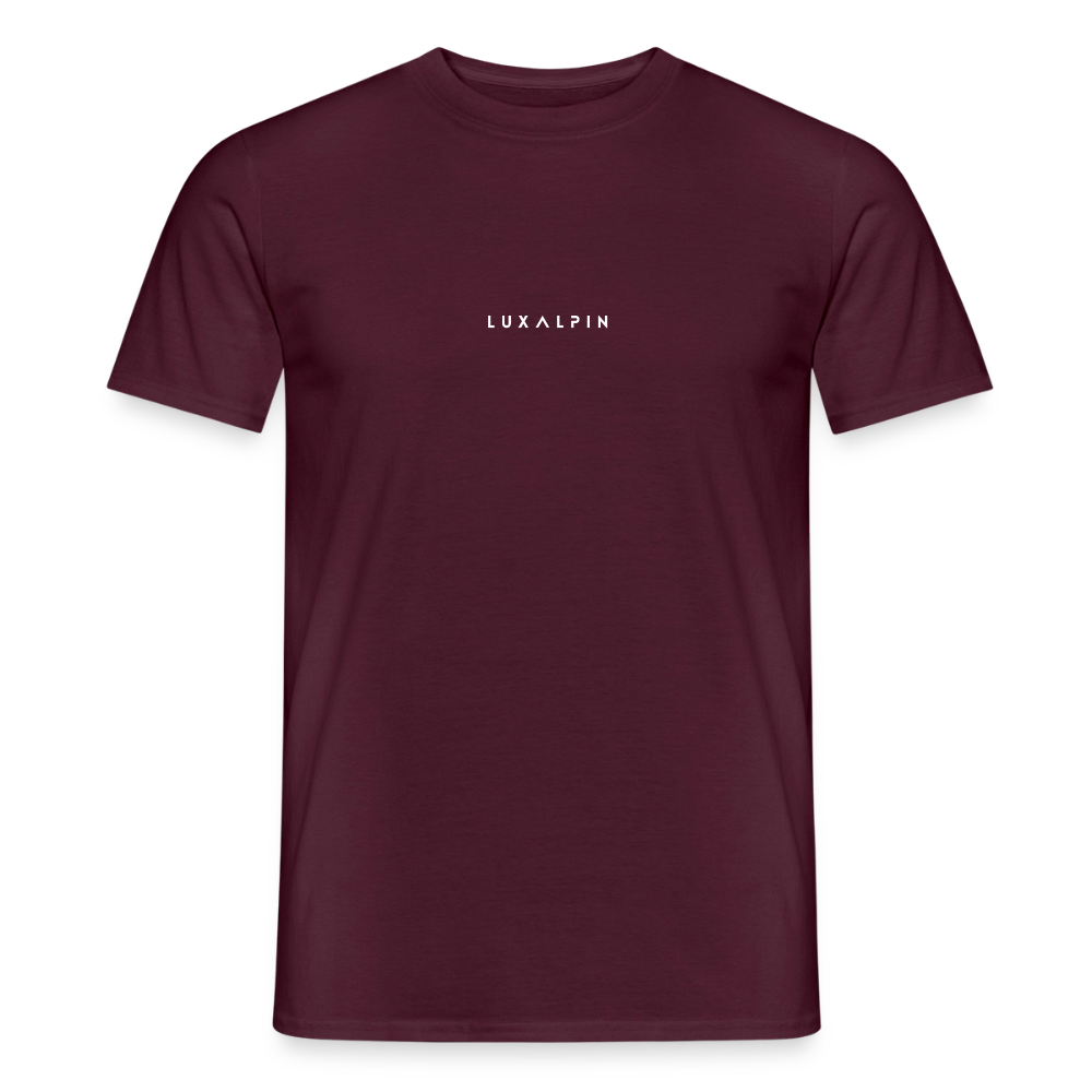 "Luxalpin" - Shirt - Alpin Design Modern | Männer T-Shirt Südtirol - Ziegelrot