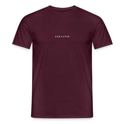 "Luxalpin" - Shirt - Alpin Design Modern | Männer T-Shirt Südtirol - Ziegelrot