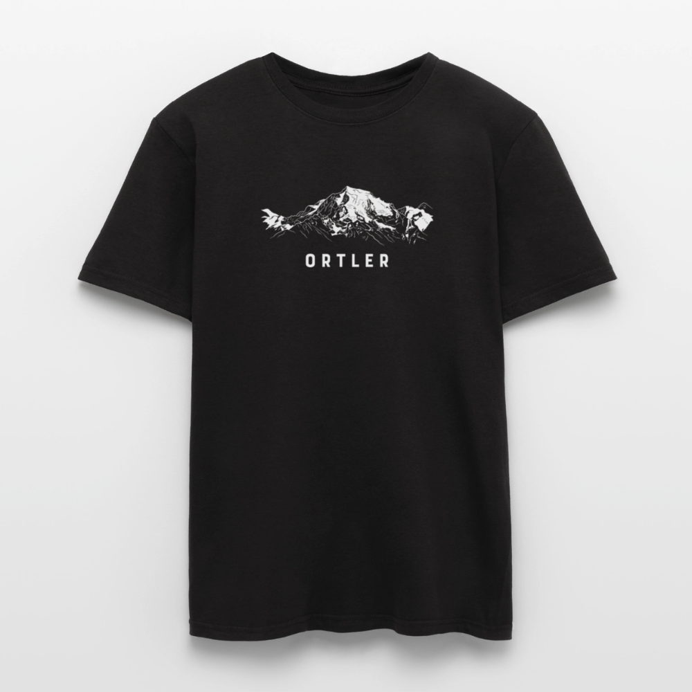 "Ortler" - Shirt -  Berg Design Modern | Männer T-Shirt Südtirol - Schwarz