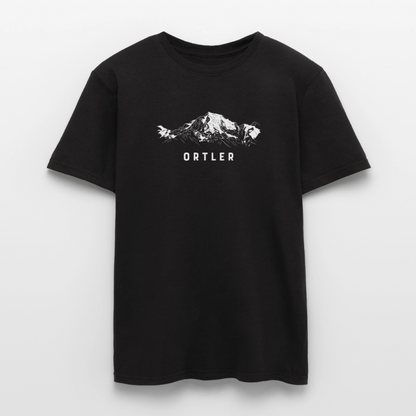 "Ortler" - Shirt -  Berg Design Modern | Männer T-Shirt Südtirol - Schwarz